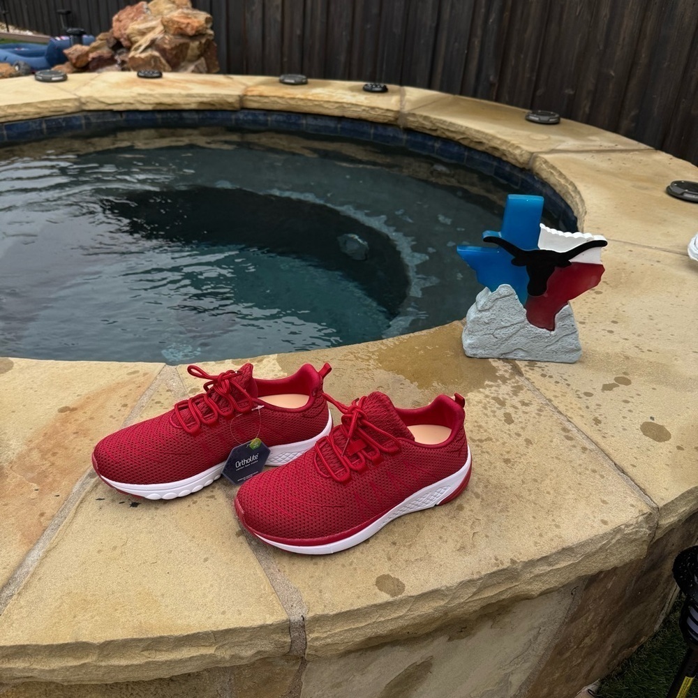 Propet Red Sneakers for Everyday Comfort - Picture 2 of 12